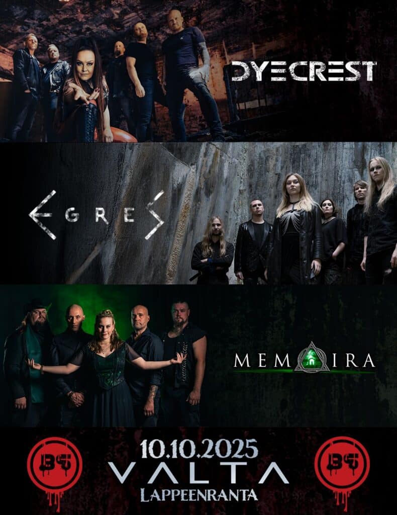 Bloodstained Metal Event Lappeenranta Valta EGRES Memoira Dyecrest