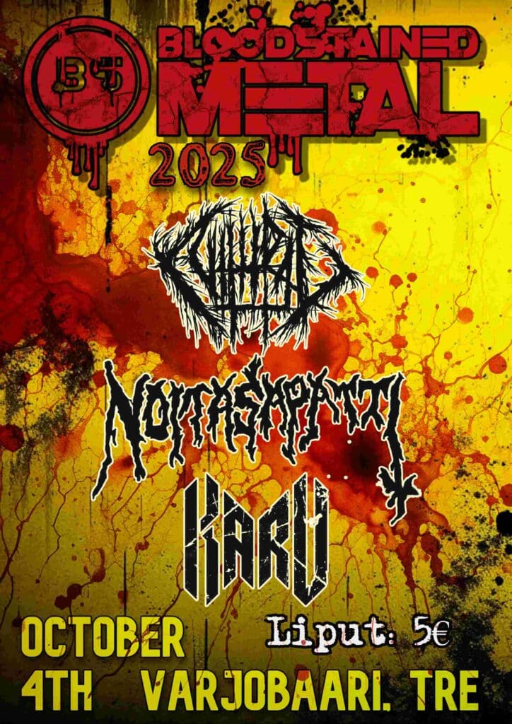 Bloodstained Metal Event Tampere Noitasapatti Karu Nithral